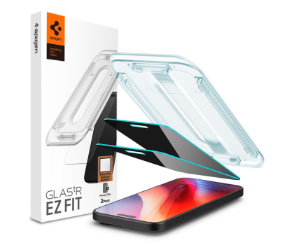 Szkło i folia ochronna SPIGEN Szkło Privacy Glas.TR 'Ez.Fit' 2-Pack do iPhone 16 Pro Max AGL07908
